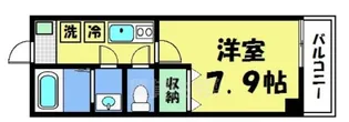 プラムズ天神【5階】の間取り
