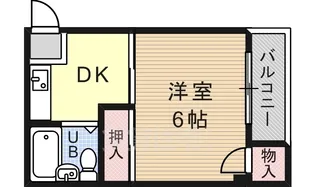 グランメール平野【206号室】の間取り