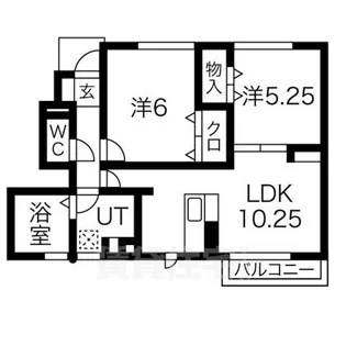 コージーコートB棟【1階】の間取り