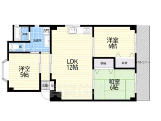 サンハイツ西宮【2階】の間取り