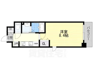 ジュネス太子橋【5階】の間取り