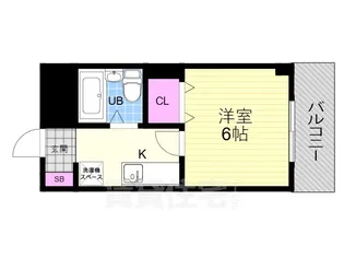 プレスト桃山【6階】の間取り