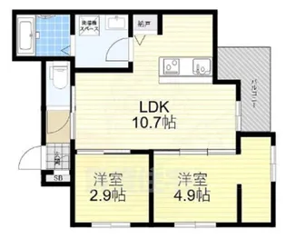 ブリアン西宮【2階】の間取り