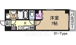 レジデンシア新大阪【3階】の間取り
