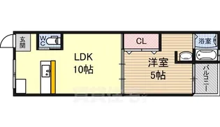 羽衣グリーンハイツ【1階】の間取り