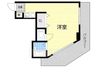 カターラなにわ【3階】の間取り