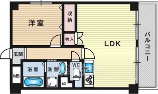 サンキライフ白遙【5階】の間取り