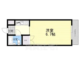 リバーサイドハイツ米田【3階】の間取り