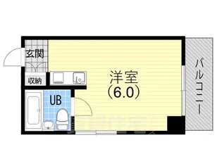 シティハイツ・アムール【406号室】の間取り