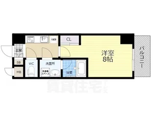 ウェルフォート十三本町【6階】の間取り