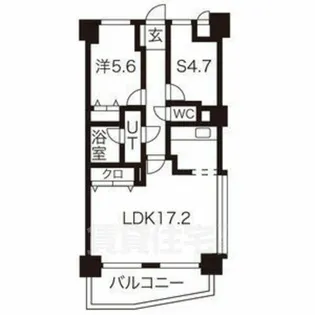 グリーンハイツ庄内通【4階】の間取り