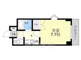 リバーサイド大昭【2階】の間取り