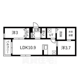 ilusion新瑞橋【1階】の間取り