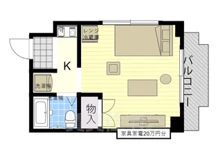 ベルデ牧野【301号室】の間取り