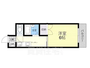 スーパーコート長居公園フロント【2階】の間取り