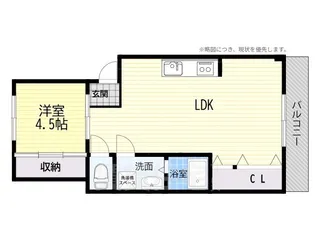プリンスハイツ【407号室】の間取り