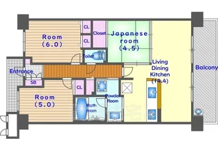 レスタージュ京都ウエストシティゲート【2階】の間取り