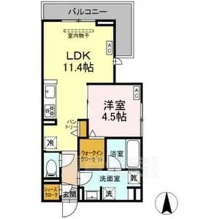 avgi新瑞橋【3階】の間取り