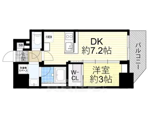 エスリードレジデンス ザ・グラン大阪ノア【10階】の間取り