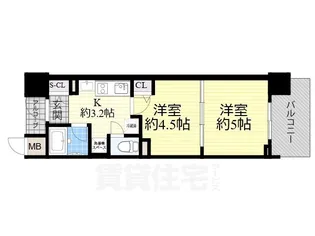 エスリード八尾北本町【3階】の間取り