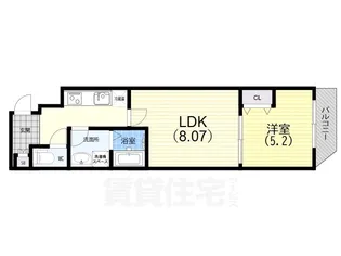 パークス神戸【2階】の間取り