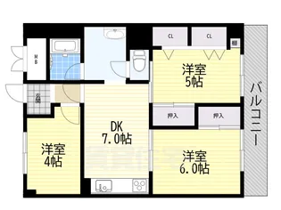 ドルミ尼崎【5階】の間取り