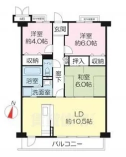 エバーグレイス西宮2【2階】の間取り