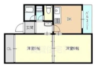PALMIZIO平野西1 【302号室】の間取り