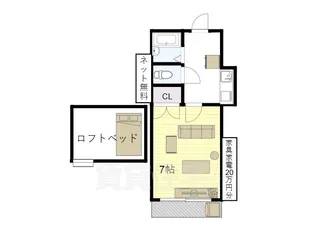 Model Room大和田第4(さんわ)【107号室】の間取り