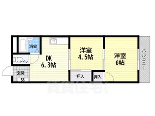 ノース大庄【4階】の間取り