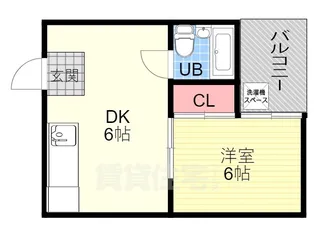 ユナイトハイツ【2階】の間取り