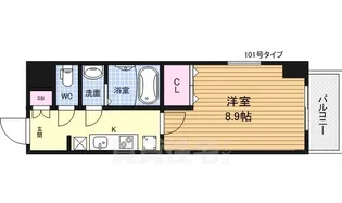 プロスパーレインボーヴィラ【5階】の間取り