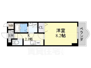 ルミエール八尾2【3階】の間取り