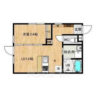 Glicina東園田lindo(グリシーナ東園田リンド)【1階】の間取り