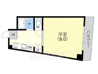 スマ扇コーポ【3階】の間取り