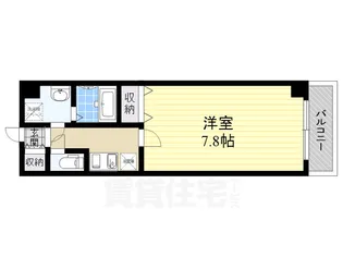ラ・プランシュ御幸【202号室】の間取り