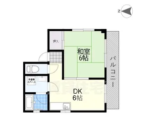 ハイツキシモト【3階】の間取り