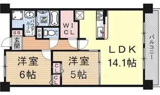 プリエールソシア【3階】の間取り