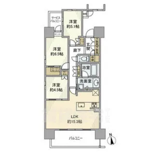 ザ・プラセシオン名古屋駅【10階】の間取り