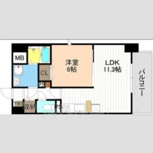 ベルデュール3【7階】の間取り