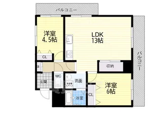 桃山台F・1番館【3階】の間取り