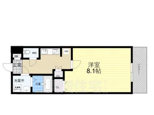 レジディア甲東園【2階】の間取り