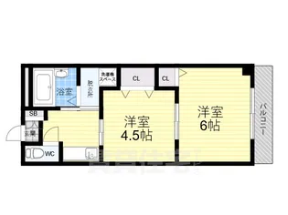 FM城ヶ堀【3階】の間取り