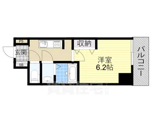 ワールドアイURBAN GATE【7階】の間取り