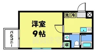 フラッティ堀川下立売【4階】の間取り