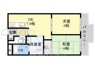 ラ・フォーレ諏訪森【2階】の間取り