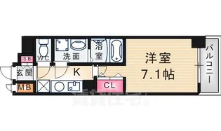 エス・キュート尼崎【2階】の間取り