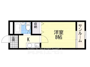シティハイツ鳳西町【403号室】の間取り