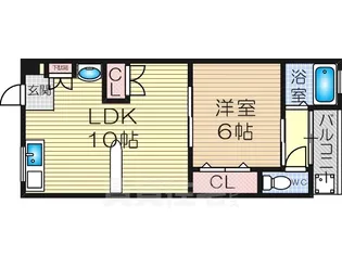 森内マンション【4階】の間取り