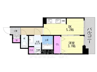 アスヴェル京都西大路SOUTH【1階】の間取り